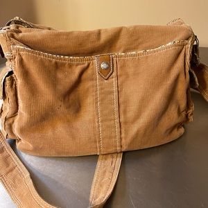 Fossil Corduroy Tan Purse